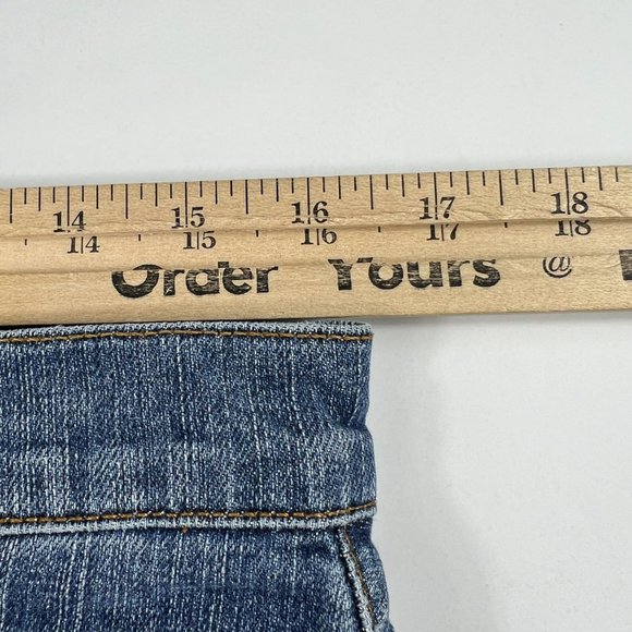 Lucky Brand Jean Women 30 Classic Fit Baby Boot Blue Faded Whisker Stretch Denim - Picture 16 of 16